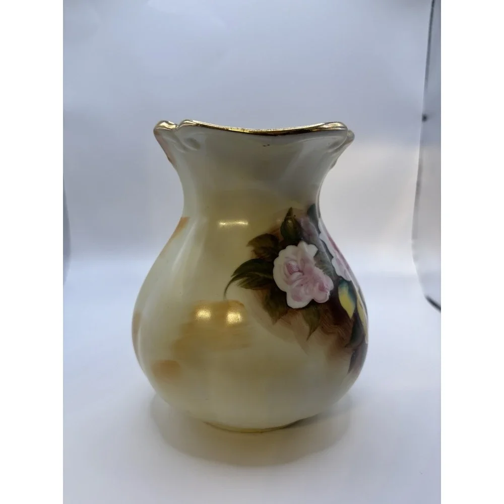 Lot Of 3 Antique Japanese Dishes Vintage Pitcher Vase Ceramics Ucagco 40s 50s 60
